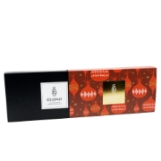 Luxury Greek Pralines by ÉSOPHY: Open box of 8 handmade chocolate stars (Gianduja milk & Dark Chocolate Salted Caramel). 100g.
