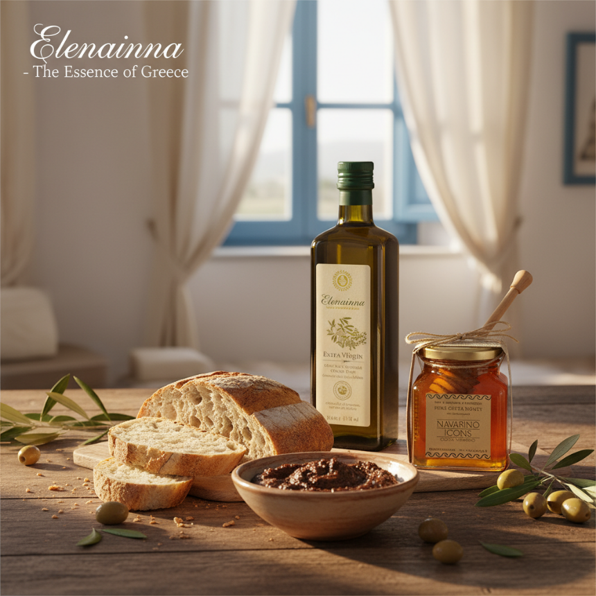 엘레니안나의 올리브 & 올리브 페이스트: 지중해의 풍미를 담은 지속 가능한 럭셔리