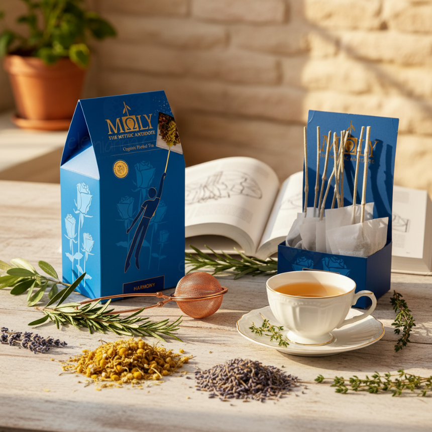 지중해 허브티: 지속 가능한 럭셔리 미학과 건강 효능