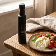 Aegina Premium Pistachio Oil - Cold-Pressed PDO Greek Nut Oil shown in a premium lifestyle ecommerce product image