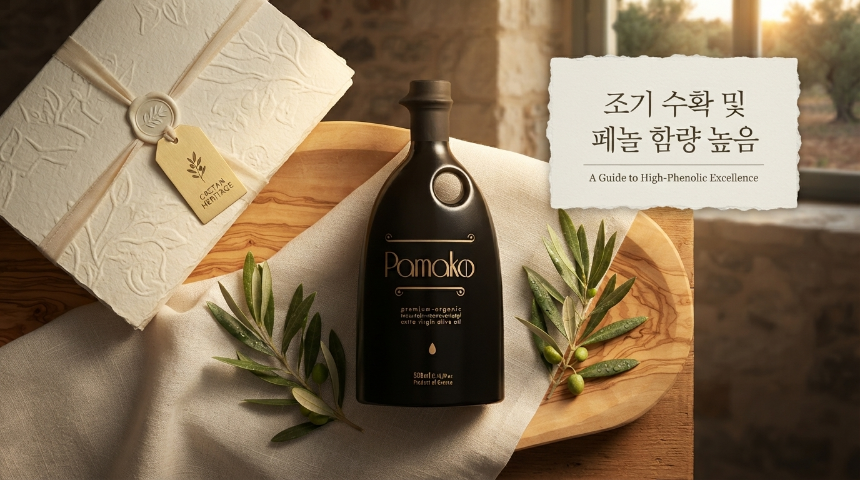 럭셔리 올리브 오일 선물: 조기 수확 및 고폴리페놀 엑스트라 버진 올리브 오일의 품격