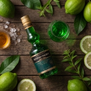 Promponas Naxos Green Citron Special Liqueur 350ml on a clean ecommerce background