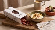 Lazaris Mandola Classic – Greek Caramelized Almonds, 200g on a clean ecommerce background