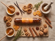 Lazaris Fig Pie Kumquat - Greek Fig Paste, 150g on a clean ecommerce background