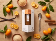 Lazaris Kumquat Marmalade, 350g on a clean ecommerce background